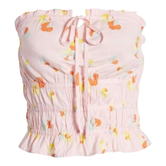 Bp Floral Smocked Tube Top - Picture 1 of 9